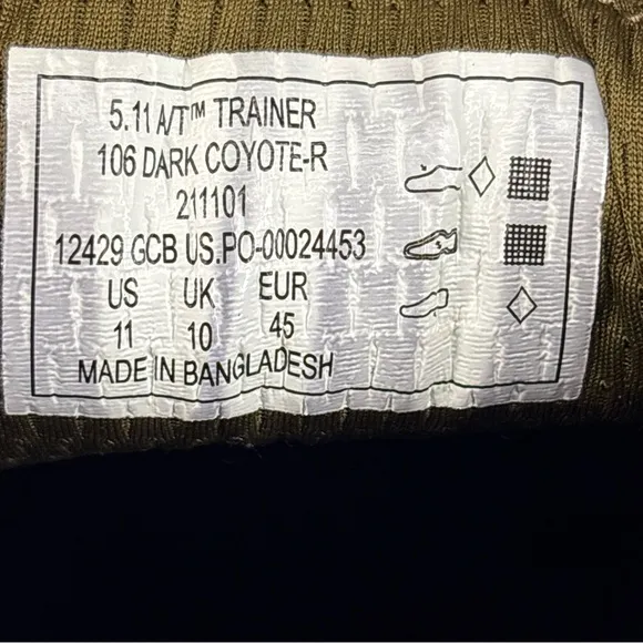 🔥🔥🔥 5.11 Tactical® A.T.L.A.S Trainer Size: 11🔥🔥🔥