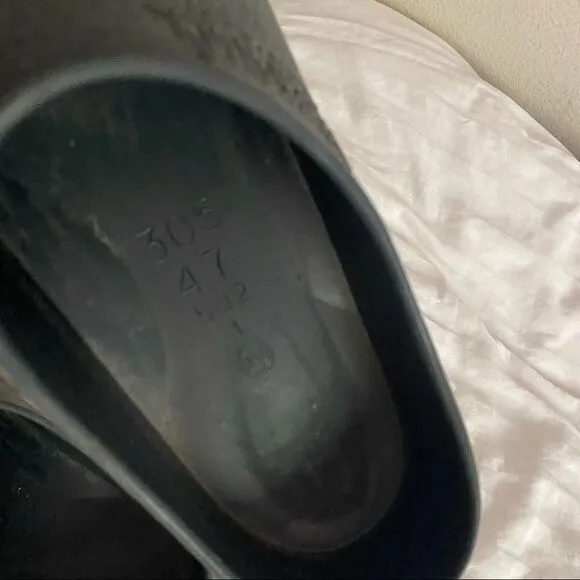 🍄 Birkenstock Black Croc Style Slip On Shoes
