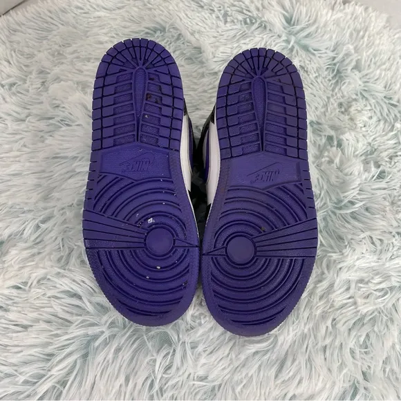 - Nike KIDS' TODDLER JORDAN 1 MID CASUAL SHOES 13c Purple/white/blackJo…