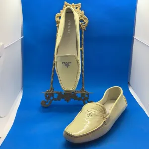 🔥 Prada Mens White Dress Shoes 40.5 or 7 1/2 US