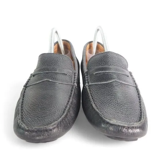 1901 Leather Slip-on Penny Driving Loafers M07915 Black Men's 9.5M
