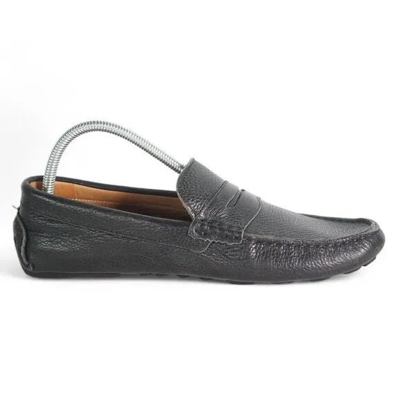 1901 Leather Slip-on Penny Driving Loafers M07915 Black Men's 9.5M