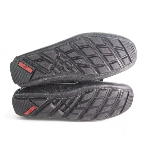 1901 Leather Slip-on Penny Driving Loafers M07915 Black Men's 9.5M
