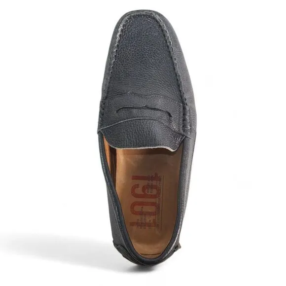 1901 Leather Slip-on Penny Driving Loafers M07915 Black Men's 9.5M