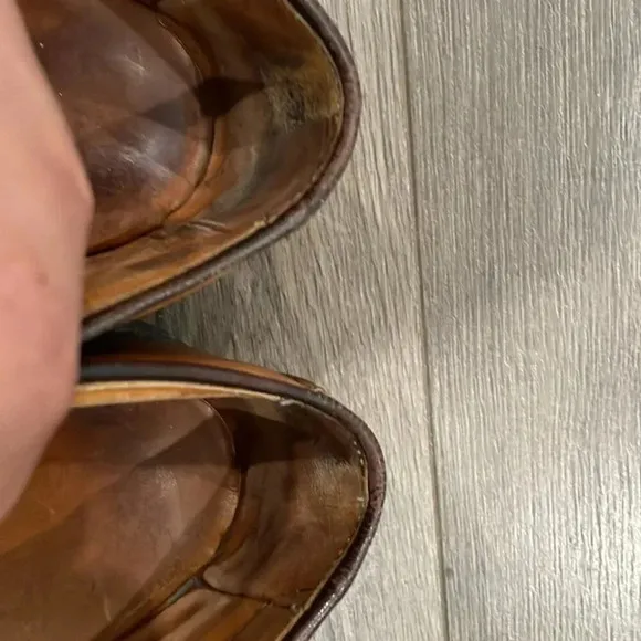 [7.5D]Allen Edmonds Wilbert Men Comfort Shoe Brown Leather Oxford Dress  Shoes.