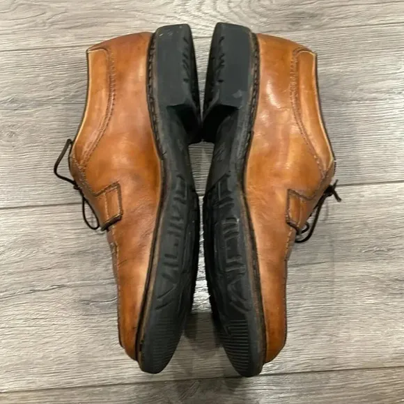 [7.5D]Allen Edmonds Wilbert Men Comfort Shoe Brown Leather Oxford Dress  Shoes.