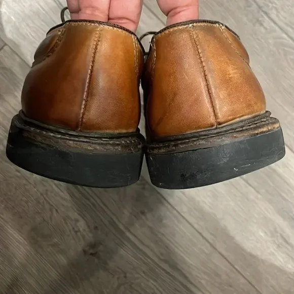 [7.5D]Allen Edmonds Wilbert Men Comfort Shoe Brown Leather Oxford Dress  Shoes.