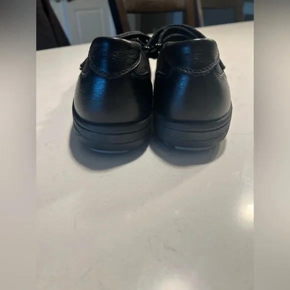ABEO  Smart Systems Black Mary Jane Flats Double Strap Leather 3510 size 9.5
