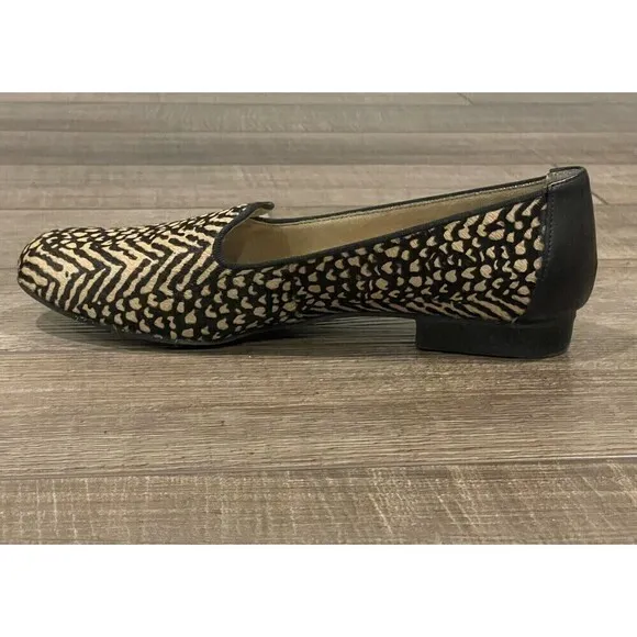 Adam Tucker Me Too Animal Print Fur Jaguar Loafers Slip on Shoes Size 8M Womens