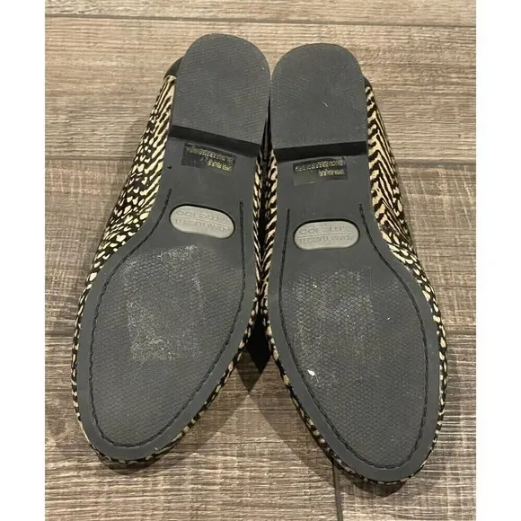 Adam Tucker Me Too Animal Print Fur Jaguar Loafers Slip on Shoes Size 8M Womens