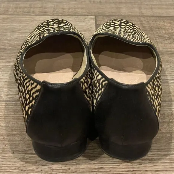 Adam Tucker Me Too Animal Print Fur Jaguar Loafers Slip on Shoes Size 8M Womens