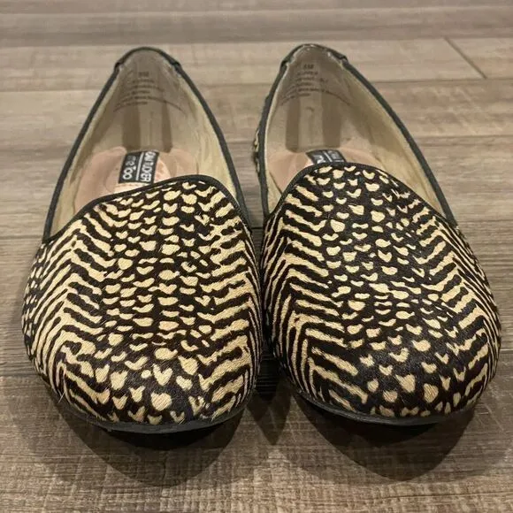Adam Tucker Me Too Animal Print Fur Jaguar Loafers Slip on Shoes Size 8M Womens