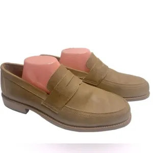Adelante Luca Desert Tan Buttery Soft Leather Slip on Loafer Shoes Size 10