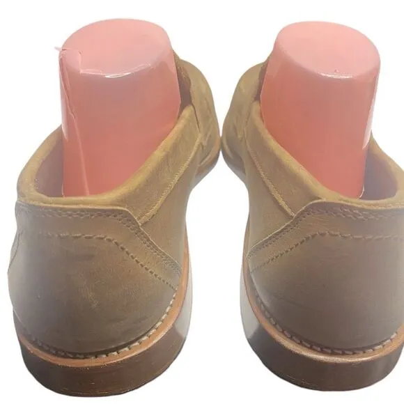 Adelante Luca Desert Tan Buttery Soft Leather Slip on Loafer Shoes Size 10