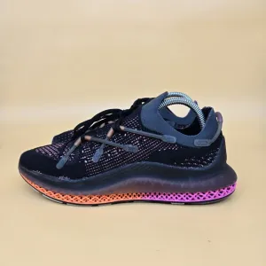 Adidas 4D Fusio Black Orange Pink Men's Running Shoes Size 8
