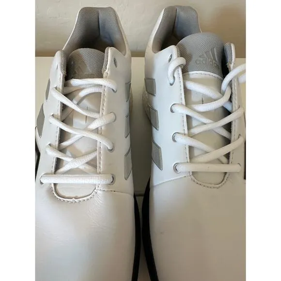Adidas AdiPower Boost 3 Men's Golf Shoes Leather Waterproof White Black 11.5