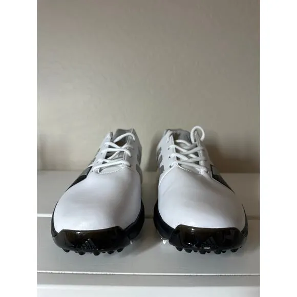 Adidas AdiPower Boost 3 Men's Golf Shoes Leather Waterproof White Black 11.5