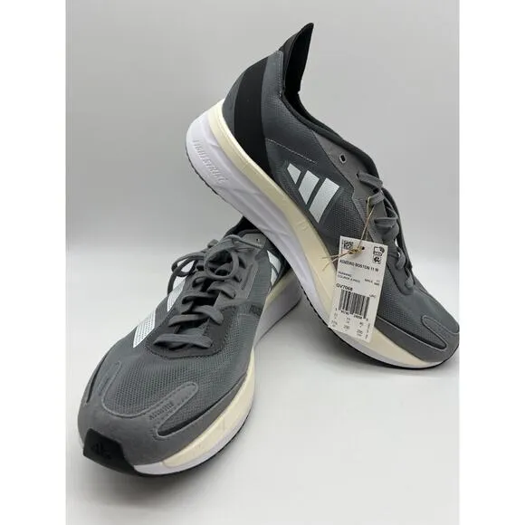 adidas Adizero Boston Marathon Running Shoes Grey Carbon GV7068 Men's Size 11.5