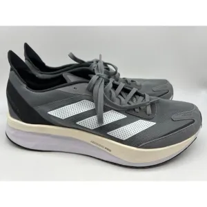 adidas Adizero Boston Marathon Running Shoes Grey Carbon GV7068 Men's Size 11.5