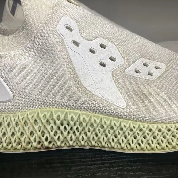 Adidas Alphaedge 4D White Mint Green Running Jogging Shoes EF3454 Mens Sz 11.5
