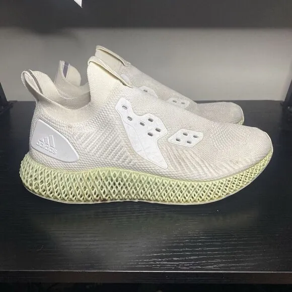 Adidas Alphaedge 4D White Mint Green Running Jogging Shoes EF3454 Mens Sz 11.5