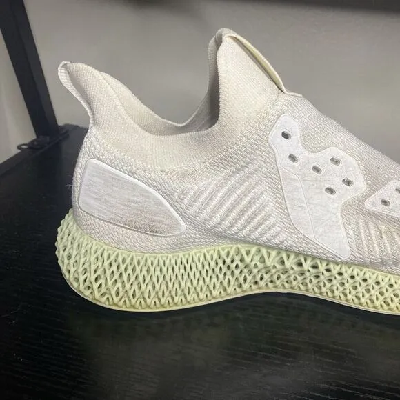 Adidas Alphaedge 4D White Mint Green Running Jogging Shoes EF3454 Mens Sz 11.5