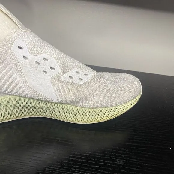 Adidas Alphaedge 4D White Mint Green Running Jogging Shoes EF3454 Mens Sz 11.5