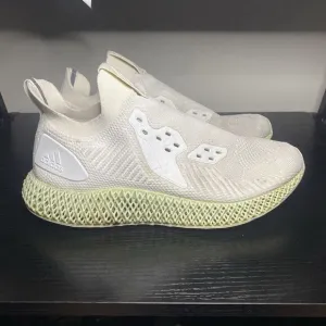 Adidas Alphaedge 4D White Mint Green Running Jogging Shoes EF3454 Mens Sz 11.5