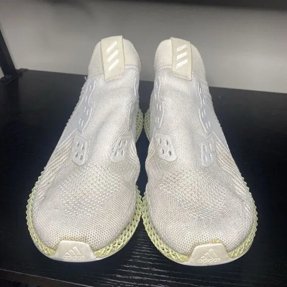 Adidas Alphaedge 4D White Mint Green Running Jogging Shoes EF3454 Mens Sz 11.5