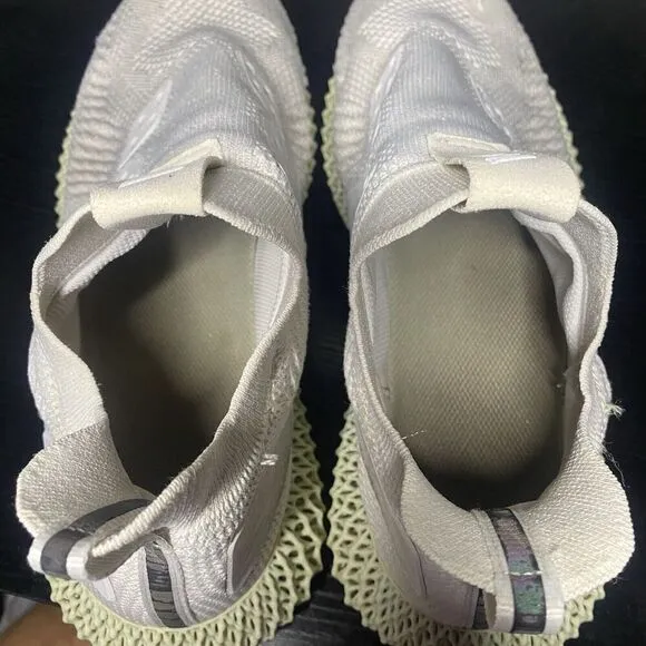 Adidas Alphaedge 4D White Mint Green Running Jogging Shoes EF3454 Mens Sz 11.5