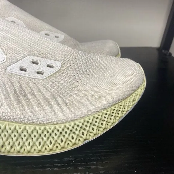 Adidas Alphaedge 4D White Mint Green Running Jogging Shoes EF3454 Mens Sz 11.5