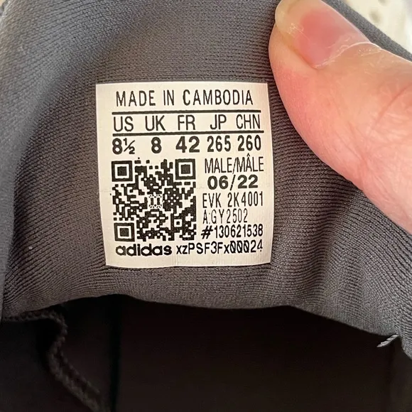 adidas Athletic Shoes in Black and Cream