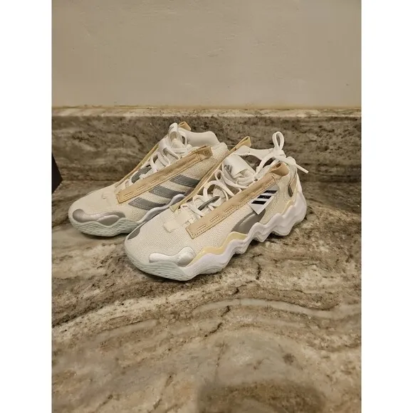 adidas Basketball Shoes Womens 6.5 EXHIBIT B CANDACE PARKER Off White GZ2350