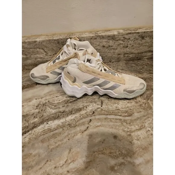 adidas Basketball Shoes Womens 6.5 EXHIBIT B CANDACE PARKER Off White GZ2350