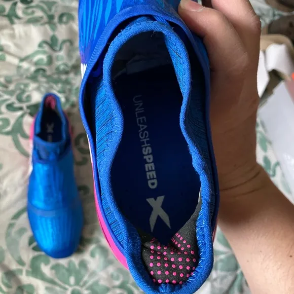 Adidas Blue and Pink Athletic Shoes