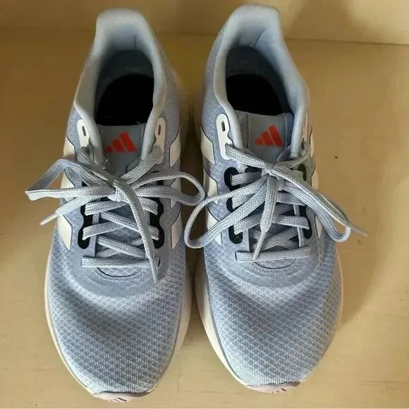 Adidas cloudfoam periwinkle blue lace up running shoes size 7.5