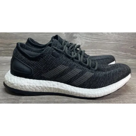 Adidas Core Black PureBOOST Ultra Running Race Shoes Mens 8 NEW Fast Ship