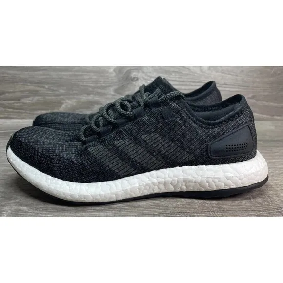 Adidas Core Black PureBOOST Ultra Running Race Shoes Mens 8 NEW Fast Ship