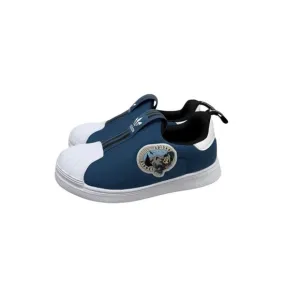 Adidas Disney Superstar 360 Blue Slip On No Tie Sneakers Shoes Toddler size 7