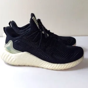Adidas EF1162 Alphaboost Parley Black Mesh Running Shoes Sz 8