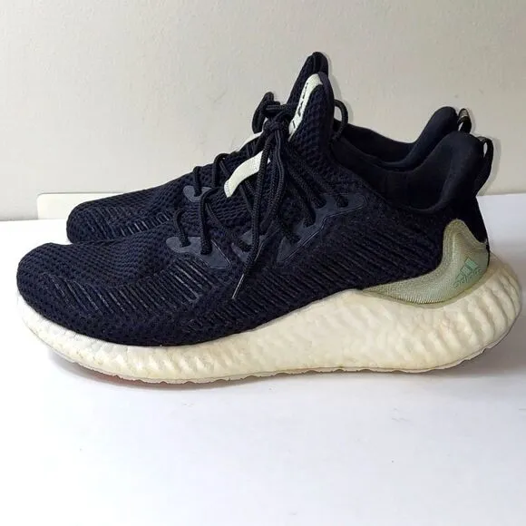 Adidas EF1162 Alphaboost Parley Black Mesh Running Shoes Sz 8