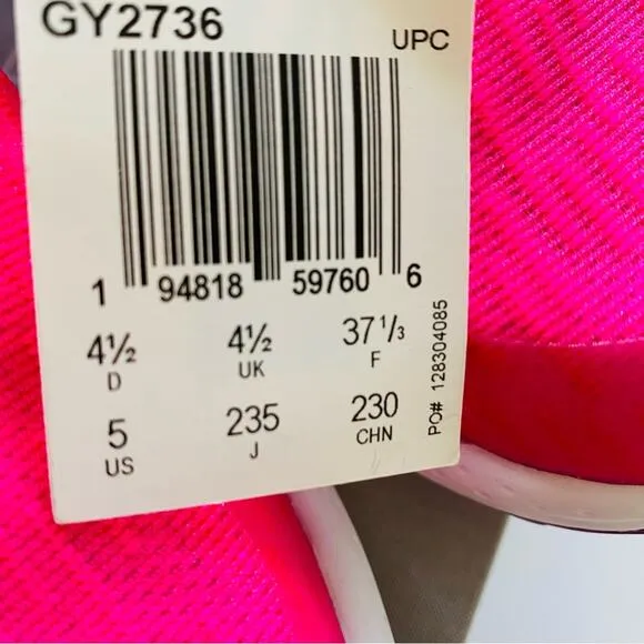 Adidas | EQ21 Run Running Shoes NWT Youth 5 Neon Pink