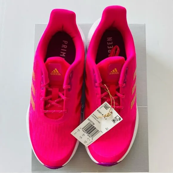 Adidas | EQ21 Run Running Shoes NWT Youth 5 Neon Pink