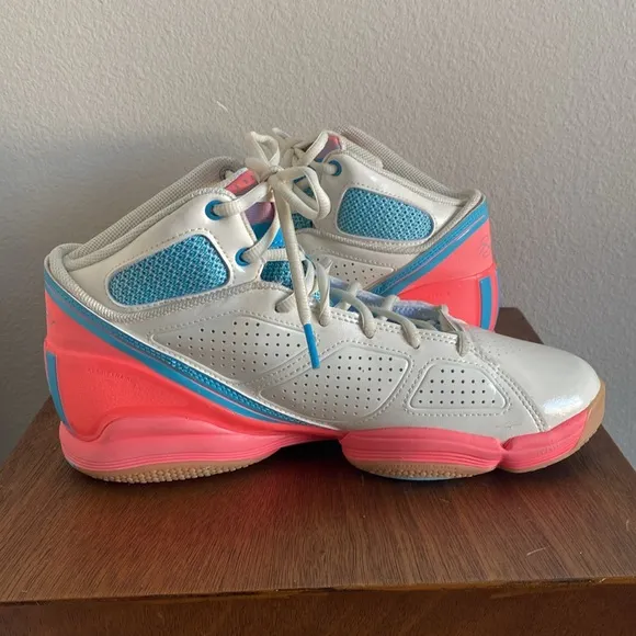 Adidas EUC Adizero Rose 1.5 Restomod Acid Red Basketball Shoes, Men’s 8.5