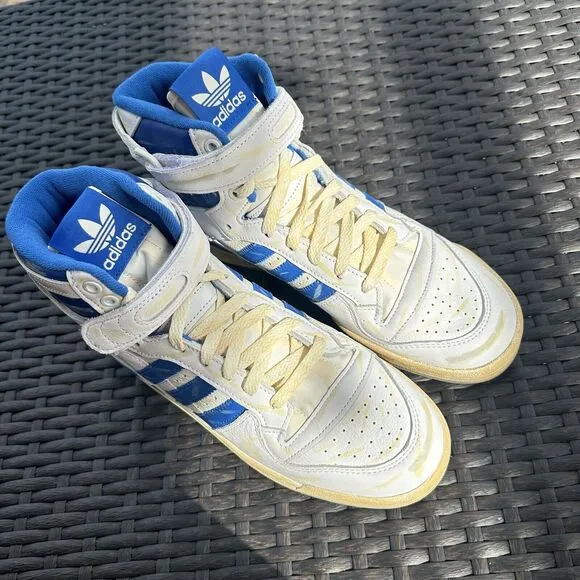 Adidas Forum 84 High Worn Blue Men's Athletic Shoes GZ6467 Size 9