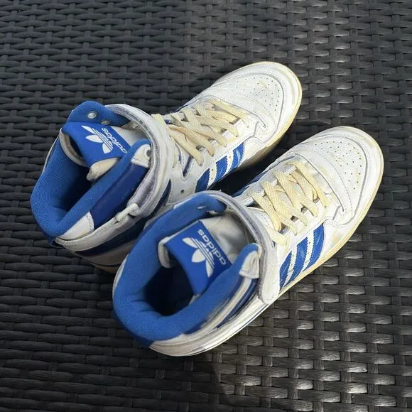 Adidas Forum 84 High Worn Blue Men's Athletic Shoes GZ6467 Size 9