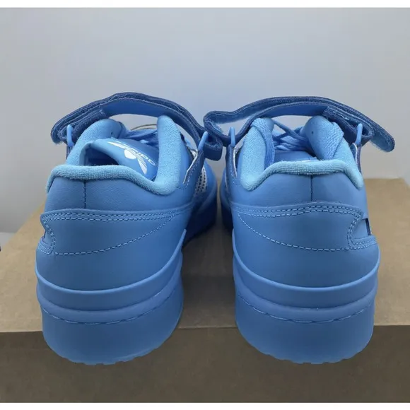 Adidas Forum W/ Strap Low Sky Blue Basketball Sneaker Shoes Men's Size 10.5 NEW