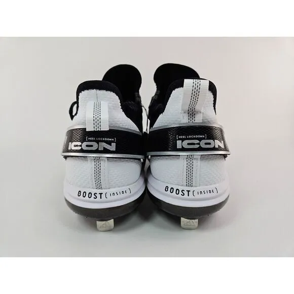 Adidas Icon 7 Boost Metal‎ Cleat Baseball Black/White Men's Size 8 FY4178