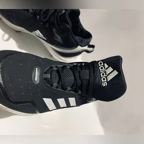 Adidas ICON basketball shoes metal clits black unisex sports men’s 6.5
