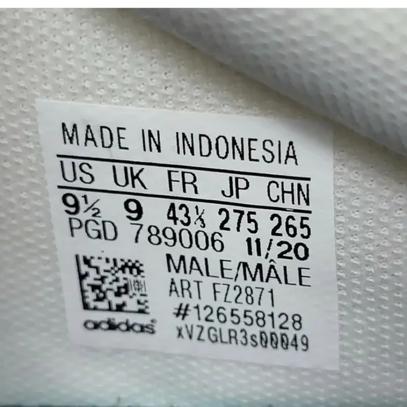 Adidas Kaptir Super Boost Running Shoes Textile White Size 9.5 Mens FZ2871